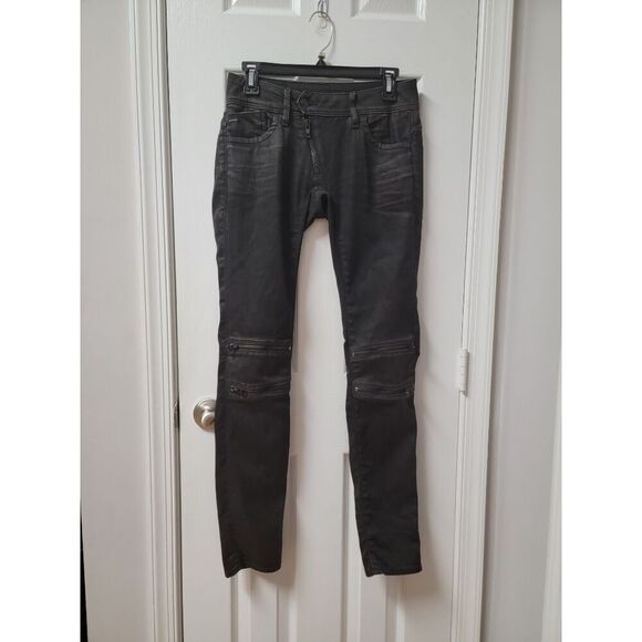 G-Star 3D Zips Knee Skinny Jeans 26 - Picture 1 of 10